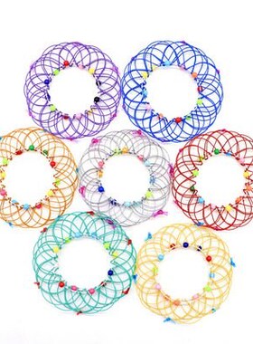 2021 Fidget Toys Make Magic Steel Iron Ring Decompression Fl