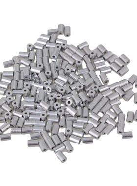 1mm Round Ferrules Sliver Aluminum Crimping Loop Wire Rope C