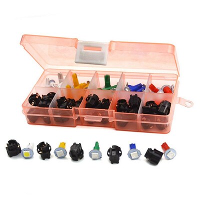 KEYECU 30Pcs/Set 12V PC74 T5 5050 LED Car Motorcycle Instrum