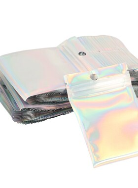 200 Pieces Resealable Smell Proof Bags Foil Pouch Bag Flat Z
