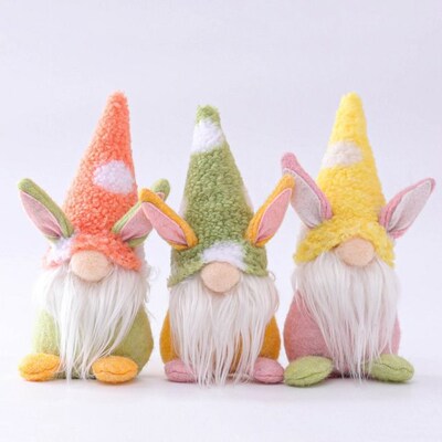 Easter Faceless Doll Easter Plush Dwarf Easter Bunny Gnome H