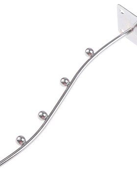 1pc Useful Wall Mount Waved Waterfall Hanger Rack 5 Beads Ga