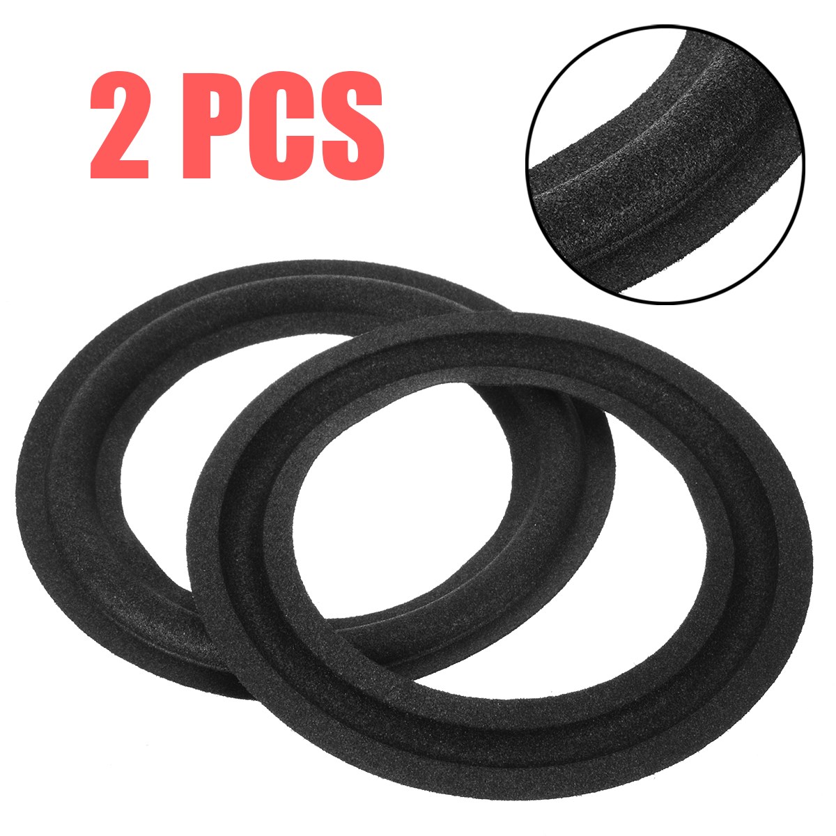 2pcs New Arrival Speaker Surround Repair Foam Woofer Edge Re