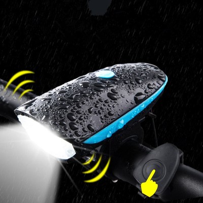 Waterproof Bicycle Bike Bell and Light 120db Electric Bicycl