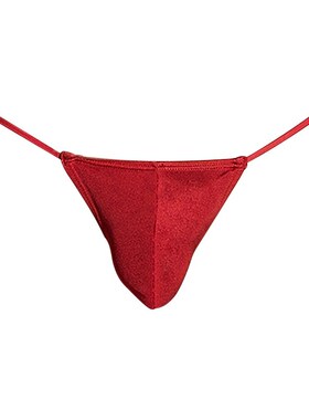 One size Men Sexy Breathable T-Back G-String Sheer Pouch Bri