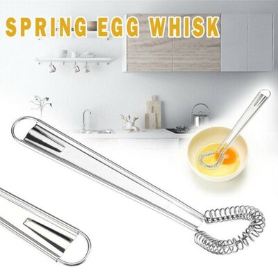 1pc Whisk Hand Egg Beater Steel Flour Cream Sauces Mixing To