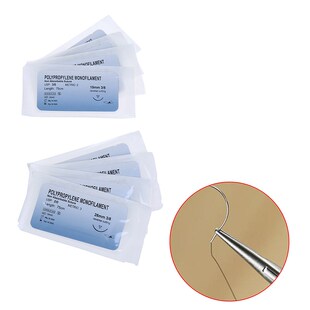 Hot sale 12Pcs Polypropylene Medical Needle Suture Monofilam