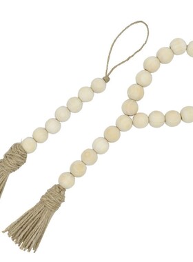 Farmhouse Beads Natural Wood Bead Garland for Kids Baby Nurs