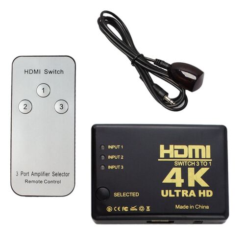 Ultra HD 4K x 2K HDMI Switch 3x1 3 Port Switcher Selector 3D