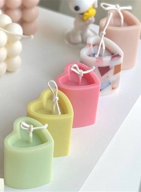 DIY Candle Mold Plastic Handicraft Heart-shaped Candle Makin