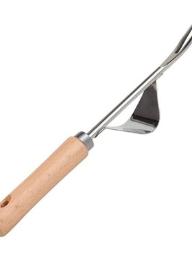 Manual Weeder Fork Metal Hand Garden Wood Handle Digging Pul