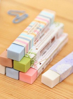 5Pcs writing drawing erasers stationery kawaii cartoon Penci