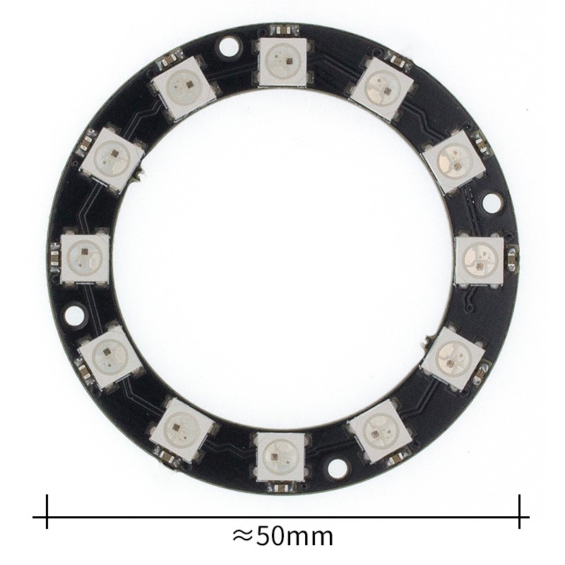 10pcs RGB LED Ring 12 Bits WS2812 5050 RGB LED With Integrat