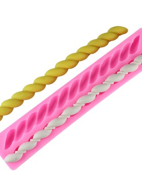1PC Silicone Cake Mold Twist Rope String DIY Jelly Chocolate