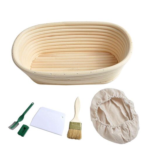 Big deal 25cm 10 inch Oval Bread Proofing Basket Sourdough P