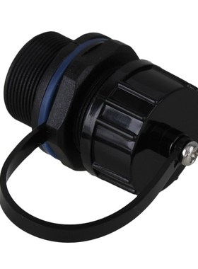 Ethernet LAN Black IP68 Protection M20 Stuffing Locknut Plas