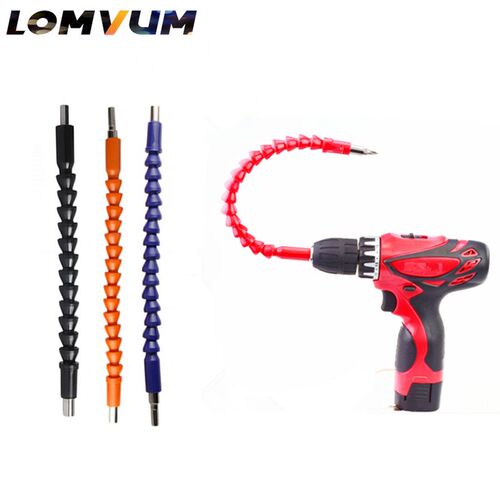 LOMVM 295mm Snake electric screwdriver bent universal adapte