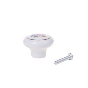 Ceramic Kitchen Door Knobs Cabinet Drawer Cupboard Locker Pu