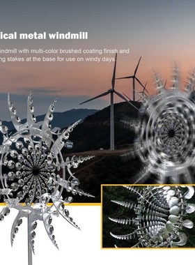 Magical Metal Windmill Garden Decoration Outdoor Wind Spinne