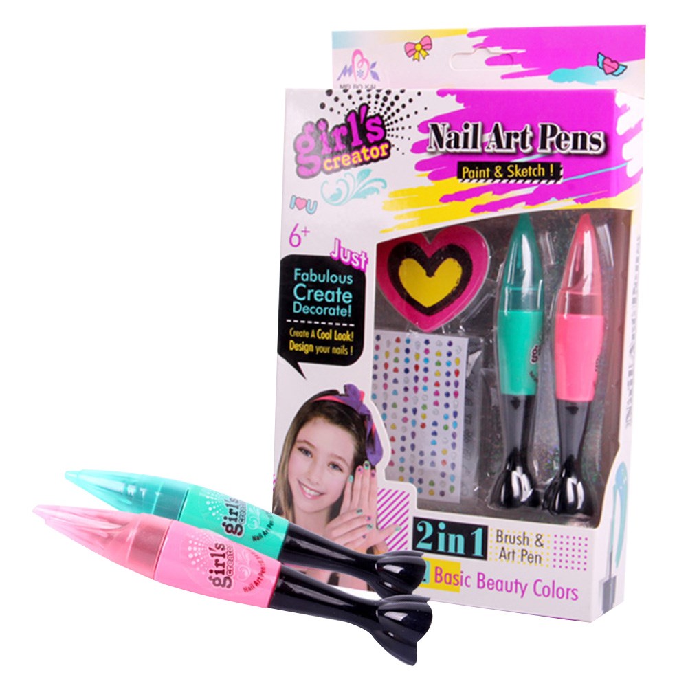 Children's Nail Art Pen Set Safe And Non-toxic Makeup Toy Na