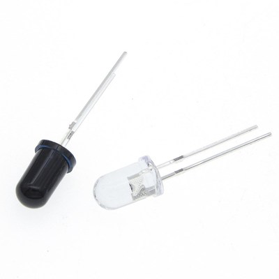 100pairs=200pcs 5mm 940nm LEDs infrared emitter and IR recei