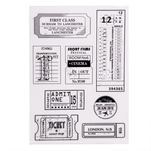 Label Silicone Clear Seal Stamp DIY Scrapbooking Embossing P