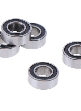 Hot New Black 5Pcs MR84RS MR84-2RS 4x8x3mm Rubber Sealed Bal