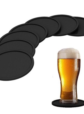 Silicone Round Cup Mat Pad Drinking Coaster Set Holder Coast