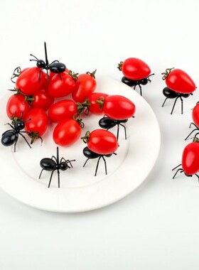 12 PCS Ants Food Fruit Picks decoration Ant Shape Forks Snac