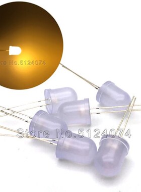 50pcs/lot F10 foggy mist white turn warm white frosted highl