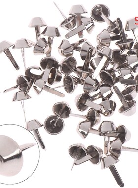 50pcs/lot Metal Crafts Purse Feet Rivets Studs Pierced For P