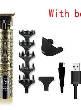 Professional Hair Clipper Men T9 Electric Hair Trimmer Recha