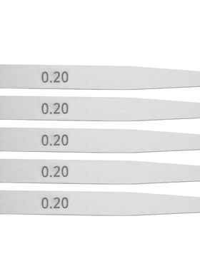 5pcs 0.2 Stainless Steel Feeler Gauge Ruler Welding Inspecti
