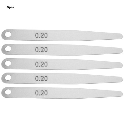 5pcs 0.2 Stainless Steel Feeler Gauge Ruler Welding Inspecti