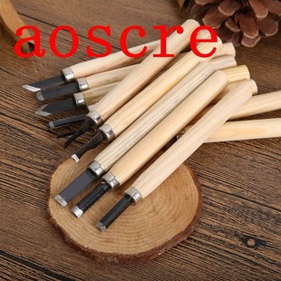 12pcs/ lot Knife Woodcut DIY Tools for Carving wood Hand Woo