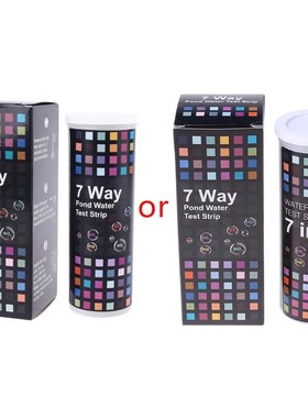 50Strips 7in1 Water Quality Test Strips PH Nitrate Nitrite C