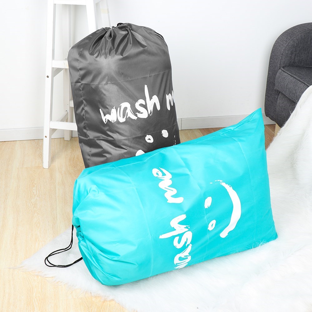 Washable Dirty Clothes Organizer Nylon Laundry Bag Wash Me T