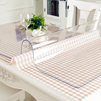 Waterproof PVC Tablecloth Table cloth Transparent Table Cove