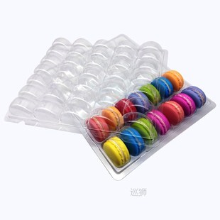 Macaron Stand 35 Holes Macaron Box PVC Plastic Packaging Box