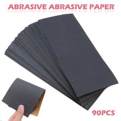 90Sheets/set 120-5000 Grits Dry Wet Sandpaper Sand Paper She