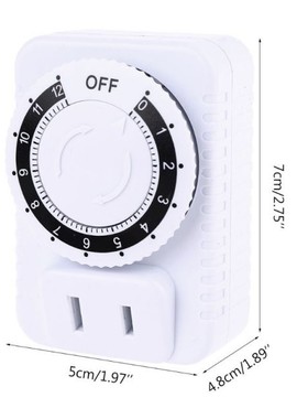 AC 110V 12 Hour Mechanical Plug Switch Timer Socket for Home