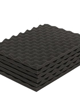 6PCS Black Soundproofing Foam Acoustic Foam Acoustic Eggshel