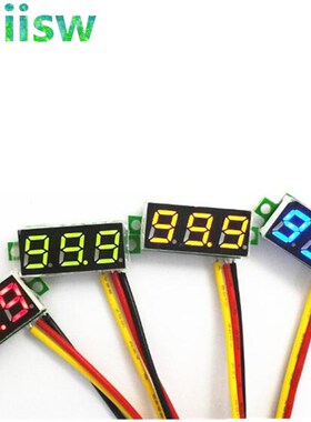 Portable Voltmeter DC0-100V Red Light Digital LED Panel Volt