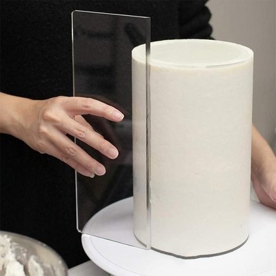 Transparent Cream Scraper Acrylic Icing Frosting Butter Cake