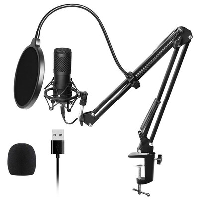 Usb Streaming Podcast Pc Microphone Professional Studio Card