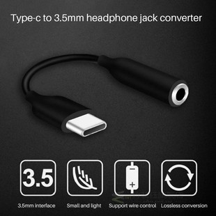 3.5 Type-C connector USB C to 3.5mm earphones AUX headphone