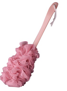 Bath Brush New Long Handle Hanging Soft Mesh Back Body Bath