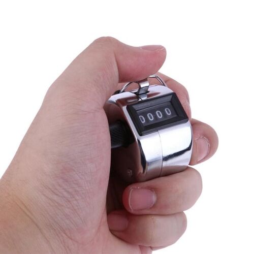 4 Digit Number Counters Hand Finger Mechanical Manual Counti