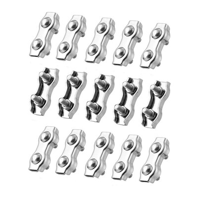 15Pcs Poly Rope Connector,Wires Splicer Wire Cable Clamp Con