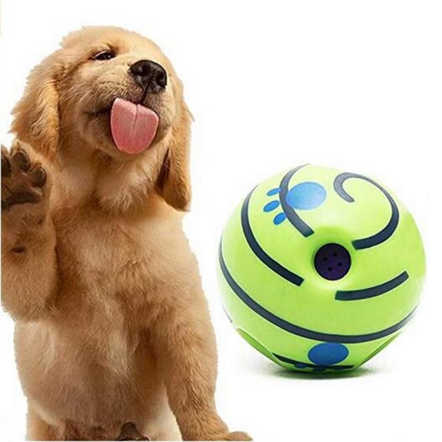 Wobble Wag Giggle Ball Dog Sound Play Fetching Ball Pet Jump
